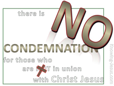 Romans 8:1 No Condemnation (beige)